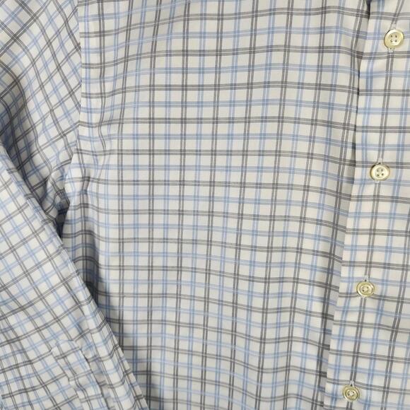 Pronto Uomo Plaid Checked Long Sleeve Button‎ Down Shirt Size XL Modern Fit - Picture 2 of 7